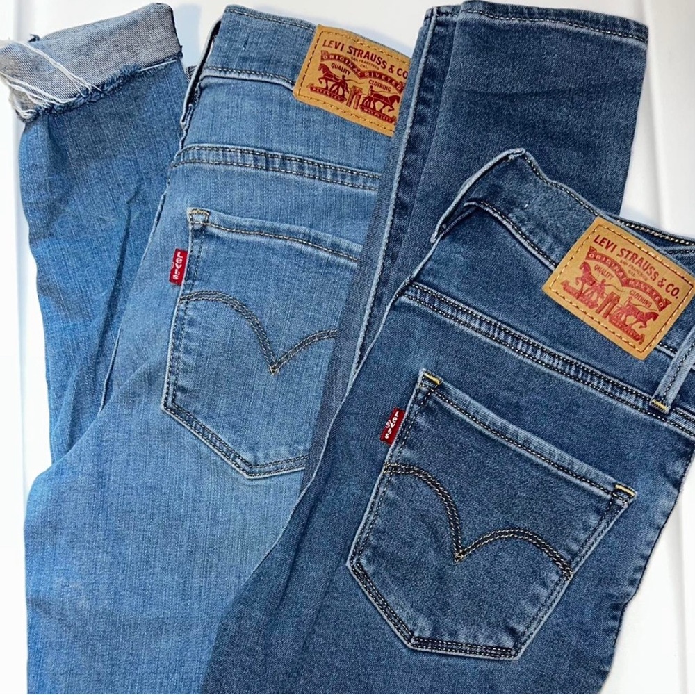 Levis skinny jeans- 2 pairs